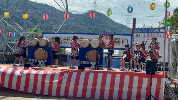 【平家太鼓部】勝谷新町秋祭りで演奏
