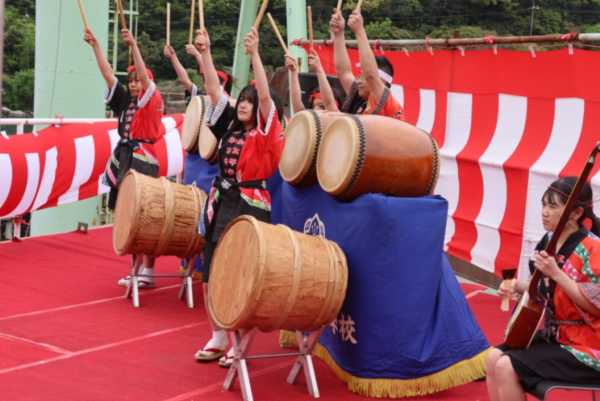 【平家太鼓部】進水式にて慶祝演奏