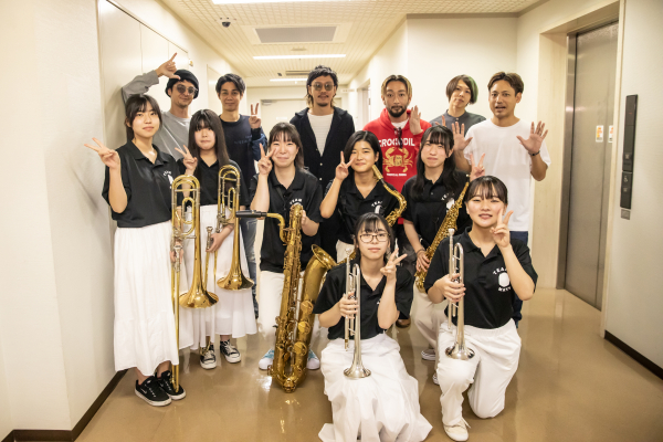 ORANGE RANGEと共演！！【吹奏楽部】